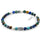 ANCHOR & CREW GUSTATORY x ANCHOR & CREW Multicoloured Multi-Gem Coffee Bean Silver and Stone Bracelet
