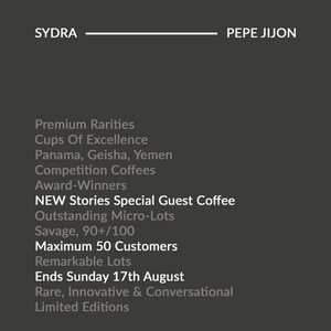 GUSTATORY Stories Ecuador Pepe Jijon Sydra Washed Coffee (#026)