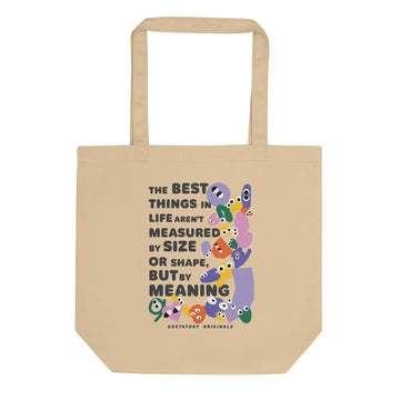 GUSTATORY Shapes & Sizes Originals Organic Cotton Tote Bag
