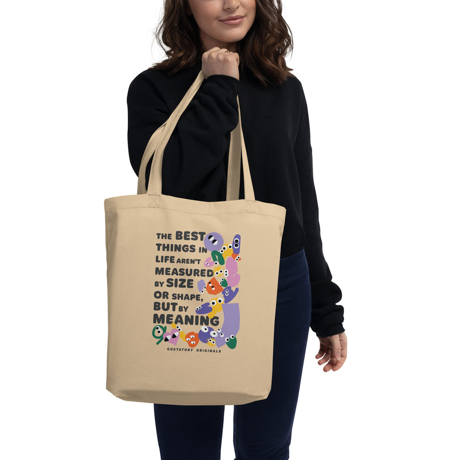 GUSTATORY Shapes & Sizes Originals Organic Cotton Tote Bag