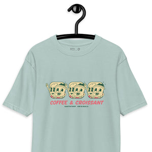 GUSTATORY Coffee & Croissant Originals Heavy Cotton T-Shirt