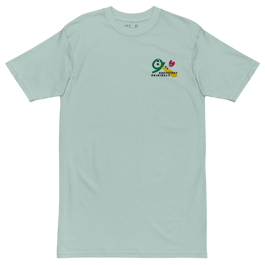 GUSTATORY Shapes & Sizes Originals Heavy Cotton Embroidered T-Shirt