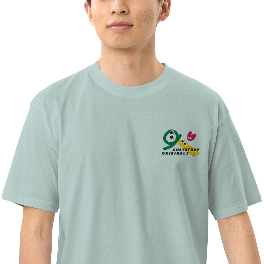 GUSTATORY Shapes & Sizes Originals Heavy Cotton Embroidered T-Shirt
