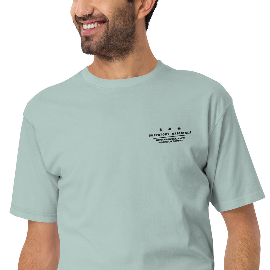 GUSTATORY Good Taste... Originals Heavy Cotton Embroidered T-Shirt