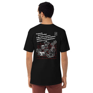 GUSTATORY Postcards From Sunday Originals Heavy Cotton Embroidered T-Shirt