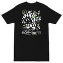 GUSTATORY Have A Nice Day Originals Heavy Cotton Embroidered T-Shirt