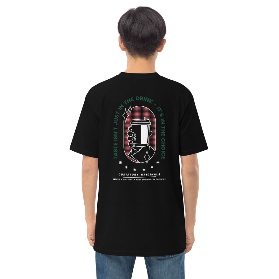 GUSTATORY Good Taste... Originals Heavy Cotton Embroidered T-Shirt