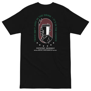 GUSTATORY Good Taste... Originals Heavy Cotton Embroidered T-Shirt