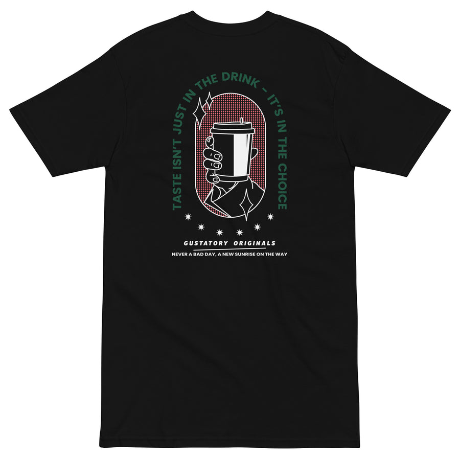 GUSTATORY Good Taste... Originals Heavy Cotton Embroidered T-Shirt