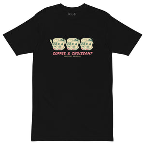 GUSTATORY Coffee & Croissant Originals Heavy Cotton T-Shirt