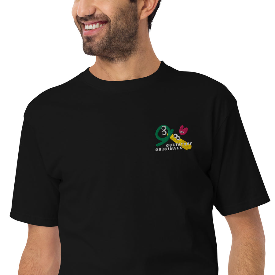 GUSTATORY Shapes & Sizes Originals Heavy Cotton Embroidered T-Shirt