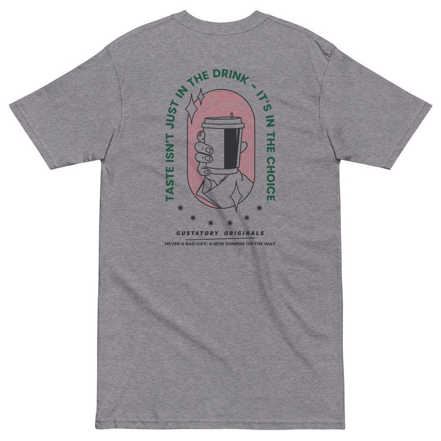 GUSTATORY Good Taste... Originals Heavy Cotton Embroidered T-Shirt