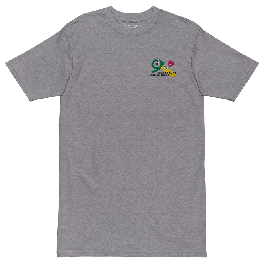 GUSTATORY Shapes & Sizes Originals Heavy Cotton Embroidered T-Shirt
