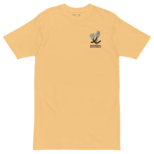 GUSTATORY Sustainability Crisis Originals Heavy Cotton Embroidered T-Shirt