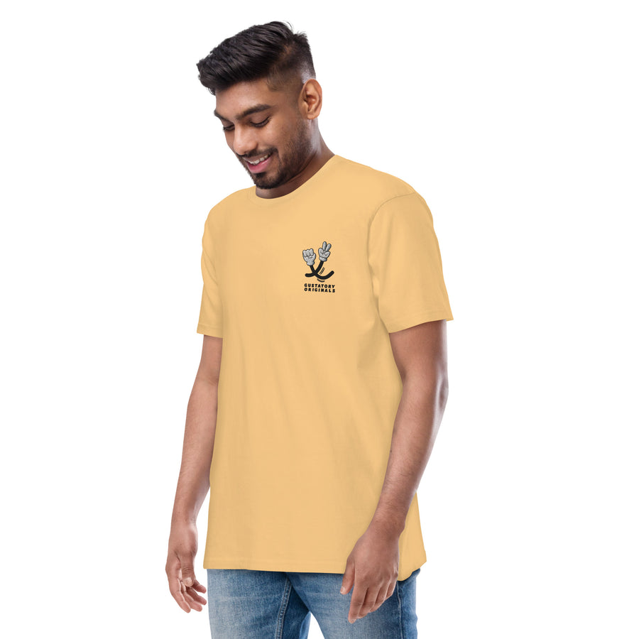 GUSTATORY Sustainability Crisis Originals Heavy Cotton Embroidered T-Shirt