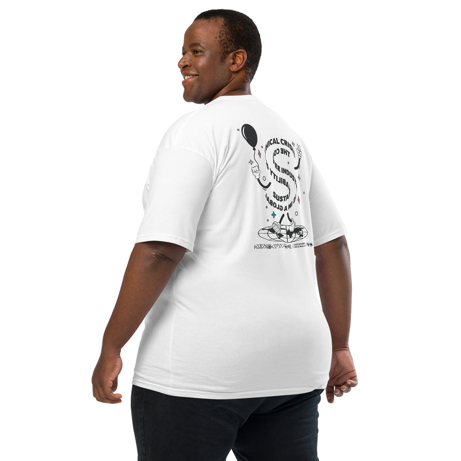GUSTATORY Sustainability Crisis Originals Heavy Cotton Embroidered T-Shirt