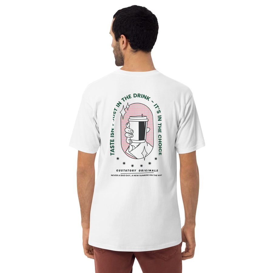 GUSTATORY Good Taste... Originals Heavy Cotton Embroidered T-Shirt