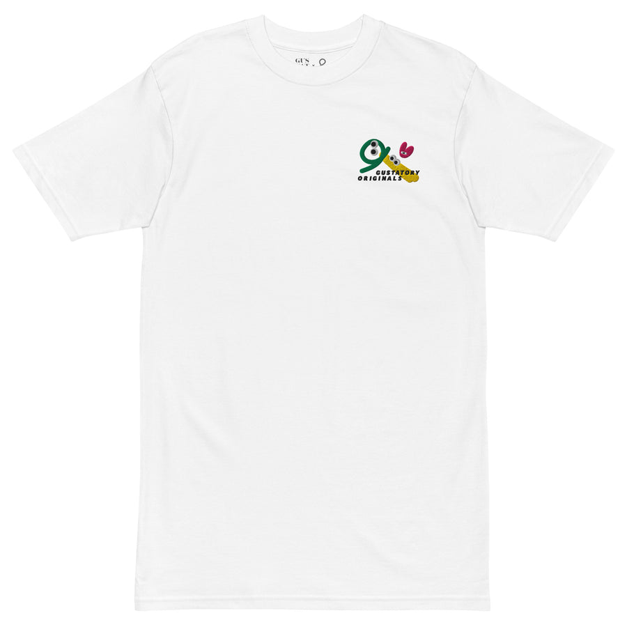 GUSTATORY Shapes & Sizes Originals Heavy Cotton Embroidered T-Shirt