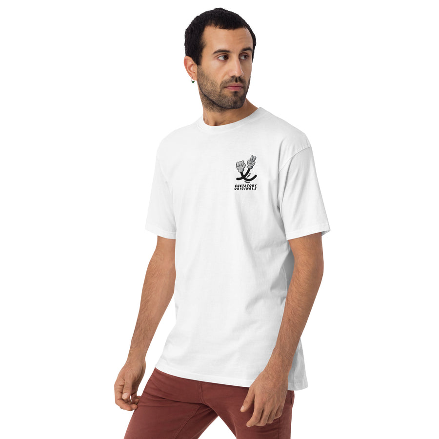 GUSTATORY Sustainability Crisis Originals Heavy Cotton Embroidered T-Shirt