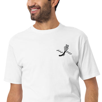 GUSTATORY Sustainability Crisis Originals Heavy Cotton Embroidered T-Shirt