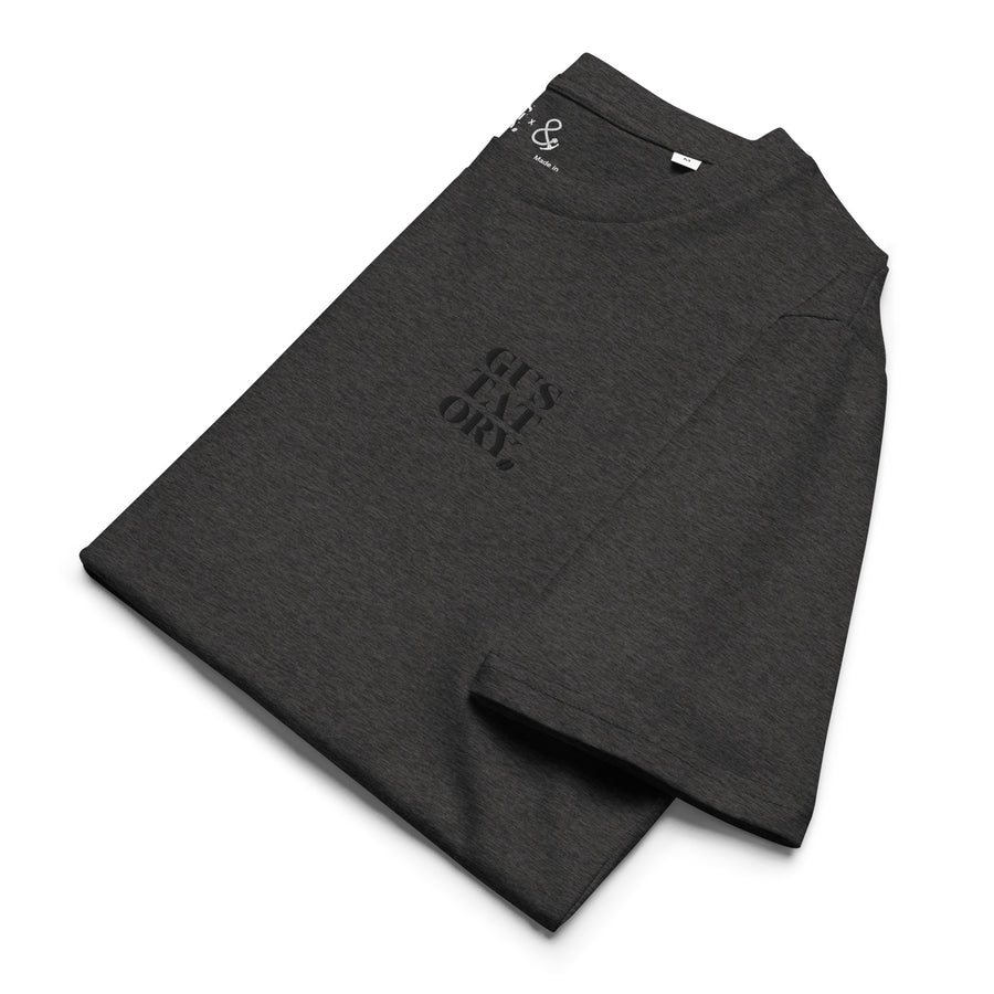 GUSTATORY Melbourne Coffee Scene Organic Cotton Embroidered T-Shirt
