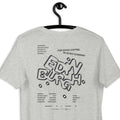 GUSTATORY Edinburgh Coffee Scene Cotton Embroidered T-Shirt