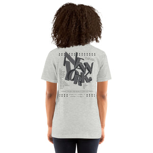 GUSTATORY New York Coffee Scene Cotton Embroidered T-Shirt