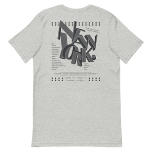 GUSTATORY New York Coffee Scene Cotton Embroidered T-Shirt
