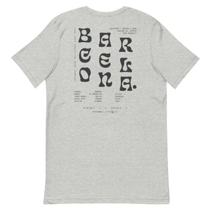 GUSTATORY Barcelona Coffee Scene Cotton Embroidered T-Shirt