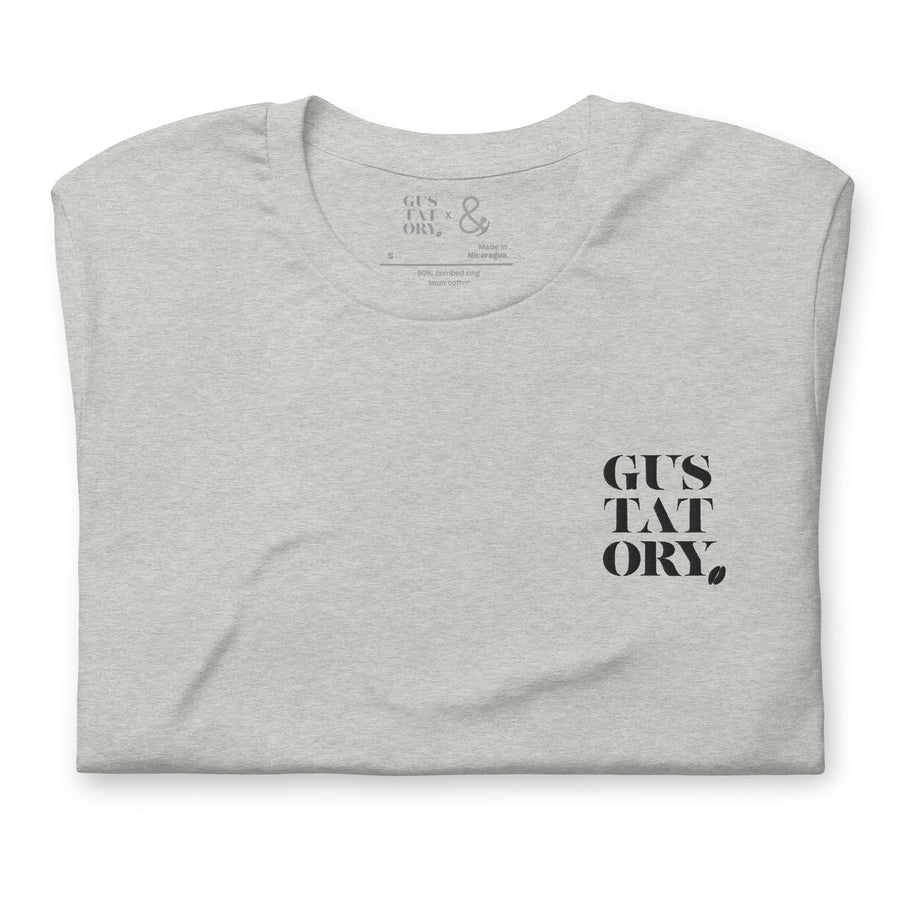 GUSTATORY New York Coffee Scene Cotton Embroidered T-Shirt