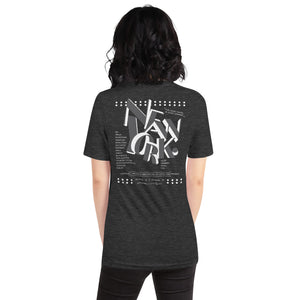 GUSTATORY New York Coffee Scene Cotton Embroidered T-Shirt