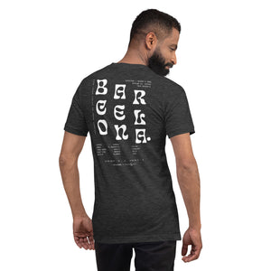 GUSTATORY Barcelona Coffee Scene Cotton Embroidered T-Shirt