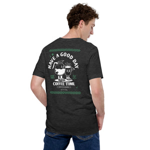 GUSTATORY Have A Good Day Cotton Embroidered T-Shirt
