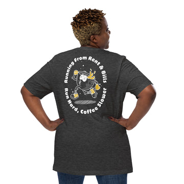 GUSTATORY Coffee Over Bills Cotton Embroidered T-Shirt