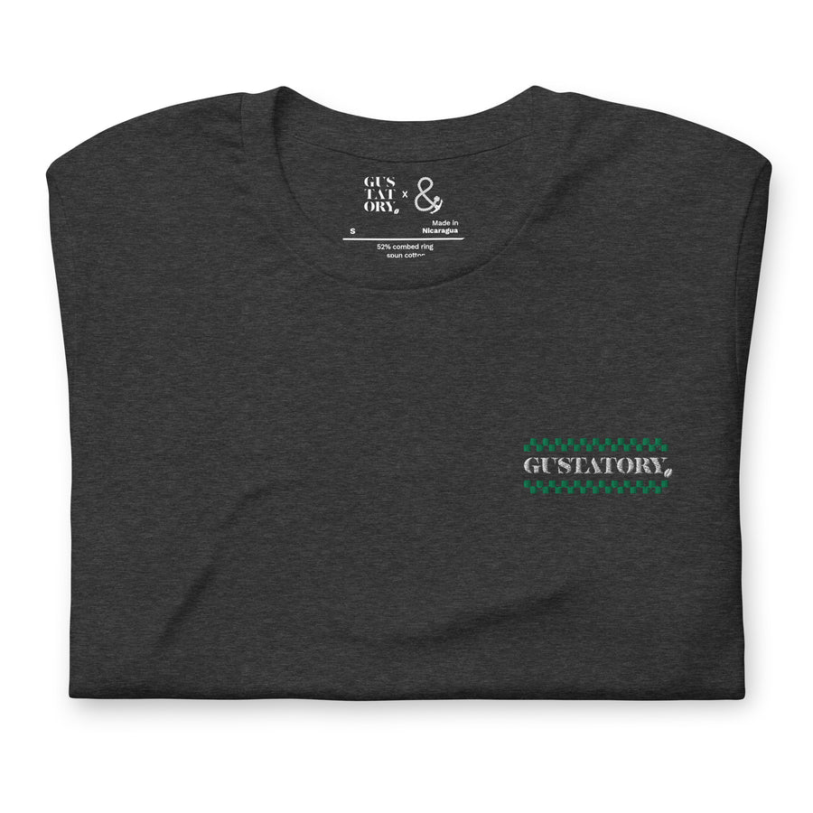 GUSTATORY Have A Good Day Cotton Embroidered T-Shirt