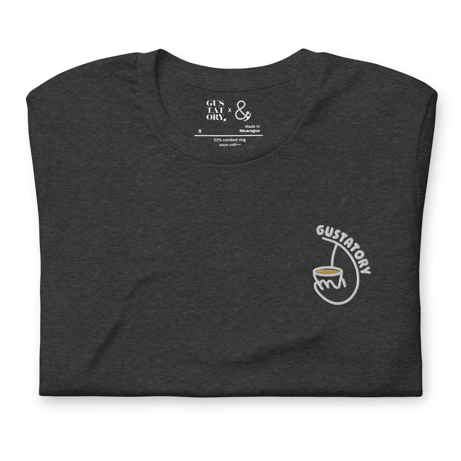GUSTATORY Coffee Alchemist Cotton Embroidered T-Shirt