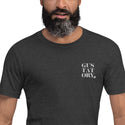 GUSTATORY New York Coffee Scene Cotton Embroidered T-Shirt