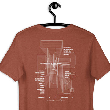 GUSTATORY Tokyo Coffee Scene Cotton Embroidered T-Shirt
