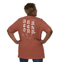 GUSTATORY Barcelona Coffee Scene Cotton Embroidered T-Shirt