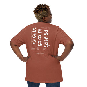 GUSTATORY Barcelona Coffee Scene Cotton Embroidered T-Shirt