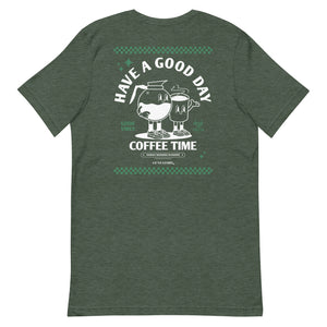 GUSTATORY Have A Good Day Cotton Embroidered T-Shirt