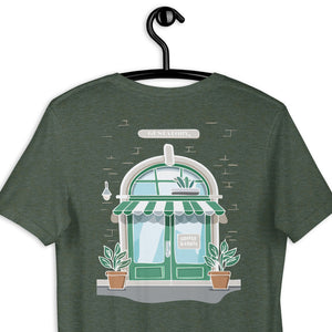 GUSTATORY Coffee & Chats Cotton Embroidered T-Shirt