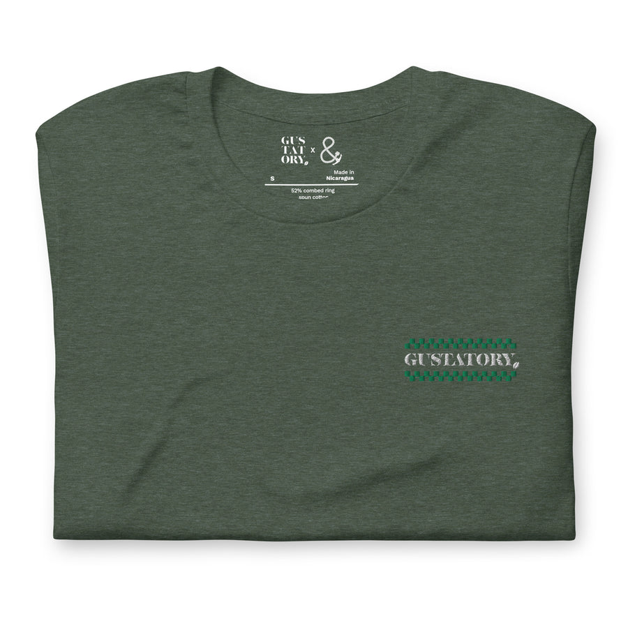 GUSTATORY Have A Good Day Cotton Embroidered T-Shirt