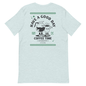 GUSTATORY Have A Good Day Cotton Embroidered T-Shirt