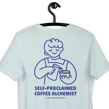 GUSTATORY Coffee Alchemist Cotton Embroidered T-Shirt