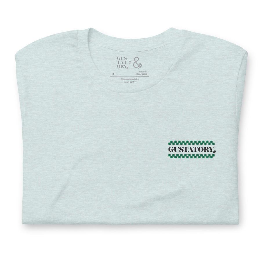 GUSTATORY Have A Good Day Cotton Embroidered T-Shirt