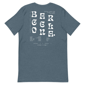GUSTATORY Barcelona Coffee Scene Cotton Embroidered T-Shirt