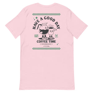 GUSTATORY Have A Good Day Cotton Embroidered T-Shirt