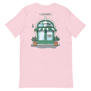 GUSTATORY Coffee & Chats Cotton Embroidered T-Shirt