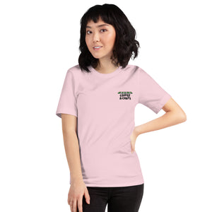 GUSTATORY Coffee & Chats Cotton Embroidered T-Shirt